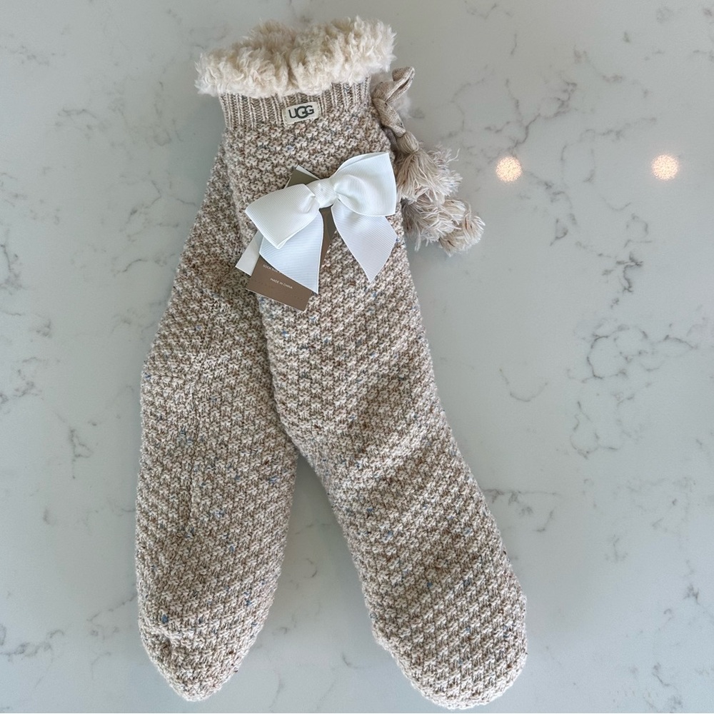 NWT UGG Nessie Fleece Lined Lounge Socks